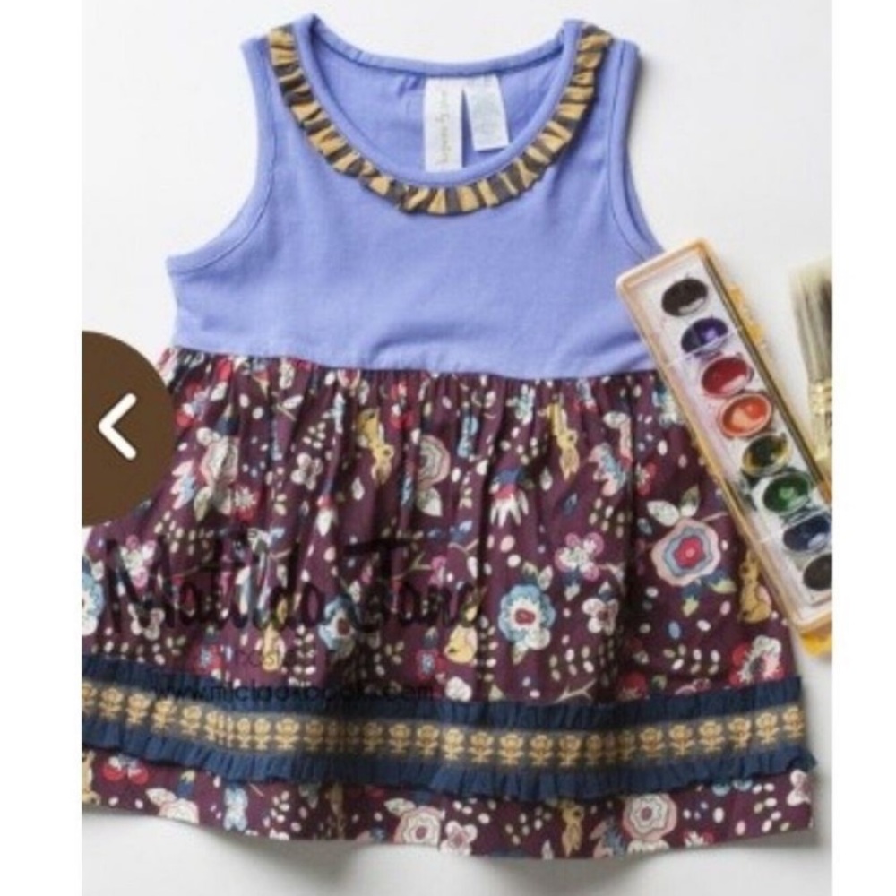 Matilda Jane Paint by Numbers Tunic Foldstone Sara Tank Top Girl's Size 10